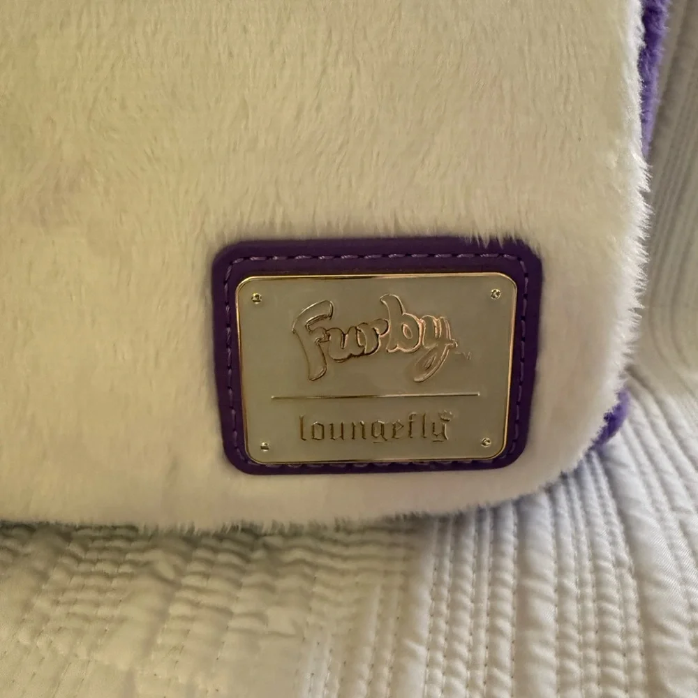 Loungefly Furby Backpack with Purple and Yellow Accents NWT - Picture 6 of 15
